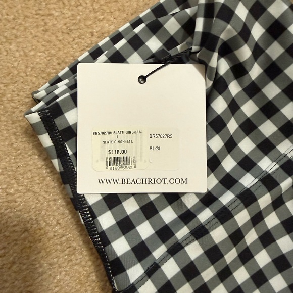 Beach Riot Slate Gingham Set - Picture 2 of 5